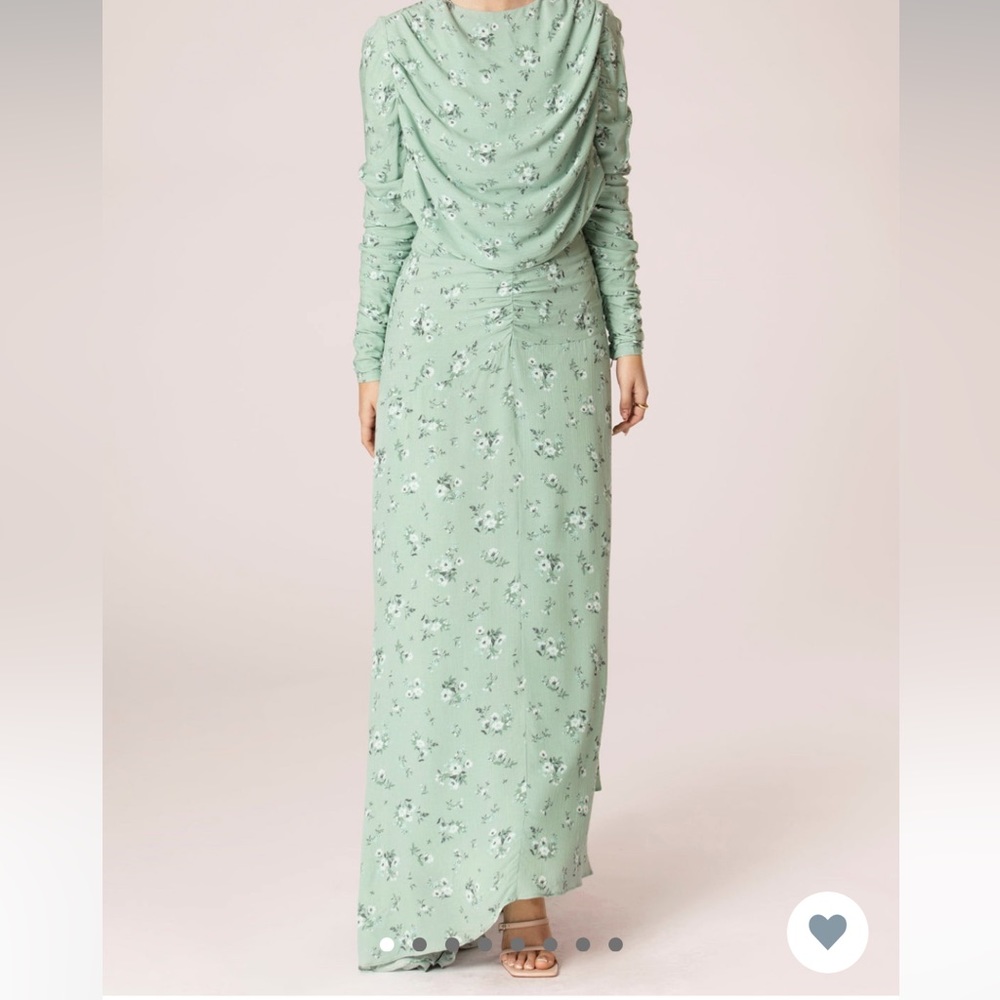 Veiled collection Valeria asymmetrical floral dress